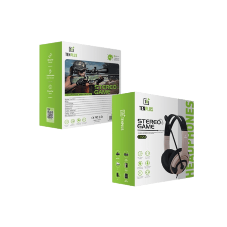 سماعة راس سلكية تن بلس للالعاب مع مايك متعددة الالوان