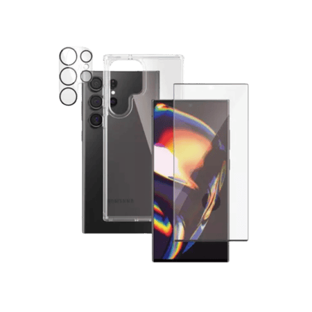 بكج حماية بانزر جلاس 3 في 1 سامسونج اس 23 الترا - شفاف