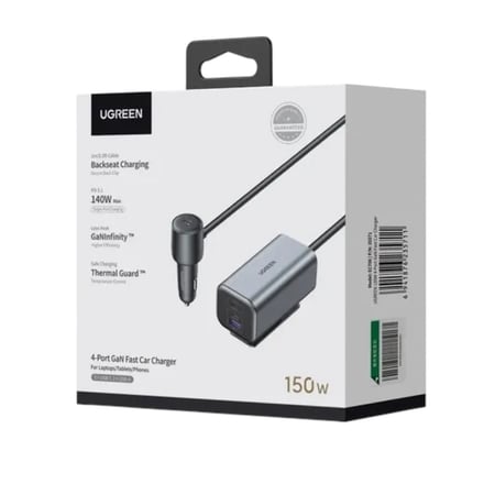 شاحن سيارة يوجرين 4 منافذ بقوة 150 واط