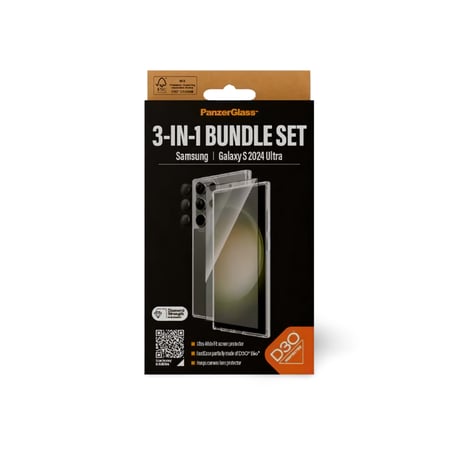 بكج حماية بانزر جلاس 3 في 1 سامسونج اس 24 الترا - شفاف