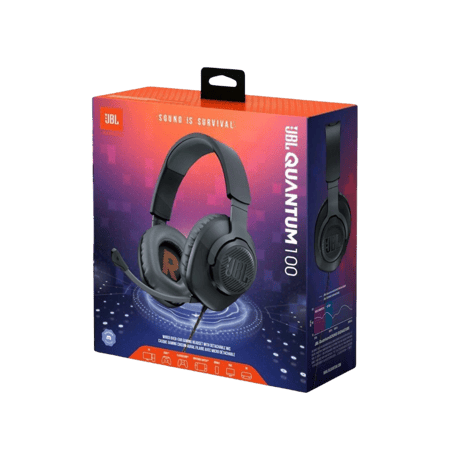 سماعة جي بي ال سلكية كوانتوم 100 أسود