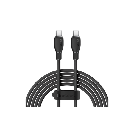 كيبل بيسوس تايب سي الى تايب سي بقوة 100 واط بطول 1.2 متر - اسود