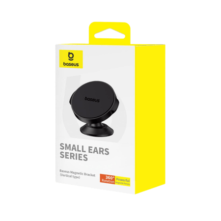 بيسوس حامل جوال مغناطيسي 360 درجة - أسود