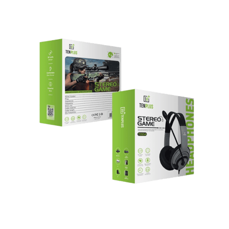 سماعة راس سلكية تن بلس للالعاب مع مايك متعددة الالوان