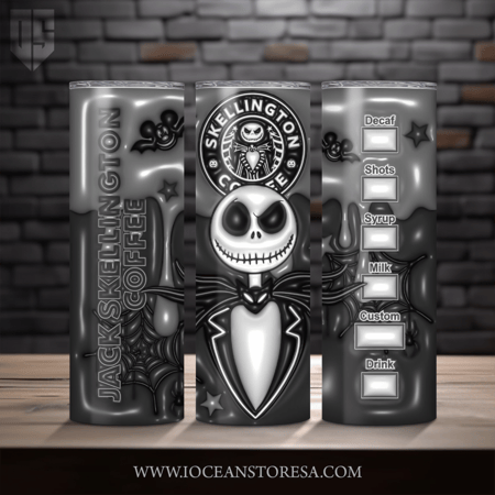 ‏Tumbler / ترافل مق سعة 20 أونصة -  تمبلر - شخصيات مرعبة - horror movie characters - nightmare before christmas