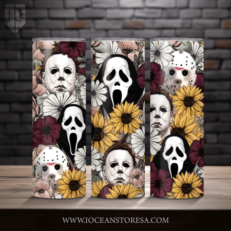 ‏Tumbler / ترافل مق سعة 20 أونصة -  تمبلر - شخصيات مرعبة - horror movie characters