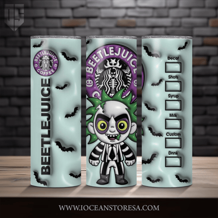‏Tumbler / ترافل مق سعة 20 أونصة -  تمبلر - شخصيات مرعبة - horror movie characters - Beetlejuice