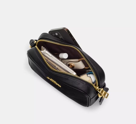 كروس بدي سجنتشر من كوتش باللون الاسود والبني