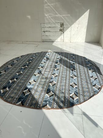 فرشه دائري 3 في 3 تايلندي جلد ضد الماء