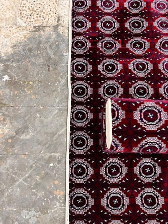 مده رول تركي بسفنج جلد ضدء الماء 100٪ مكحل بالاطراف ابيض طول مترين عرض 80 سانتي