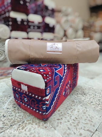 مده رول تركي طول مترين عرض متر جلد ضد الماء 100٪ اطراف مكحل بالابيض