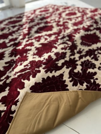 فرشه ابو طير عنابي 3 في 2 تايلندي جلد ضد الماء