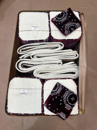 بكج القماش التركي 4 مده 4 مراكي +2 بيز +شنطه حافضه