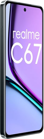ريلمي C67 شبكة الجيل الرابع LTE بذاكرة رام 8 جيجابايت ومساحة تخزين 256 جيجابايت - لون أسود - RMX3890، بشريحتين