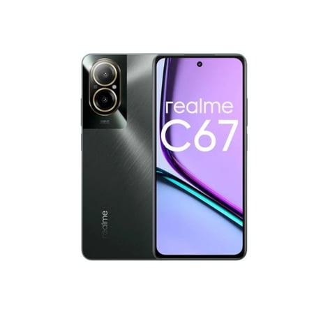 ريلمي C67 شبكة الجيل الرابع LTE بذاكرة رام 8 جيجابايت ومساحة تخزين 256 جيجابايت - لون أسود - RMX3890، بشريحتين