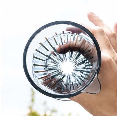 قمع V60 تايمور العين الكريستالية اسود  | TIMEMORE Crystal Eye Dripper