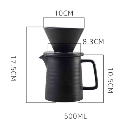 طقم تقطير V60 سيراميك 01