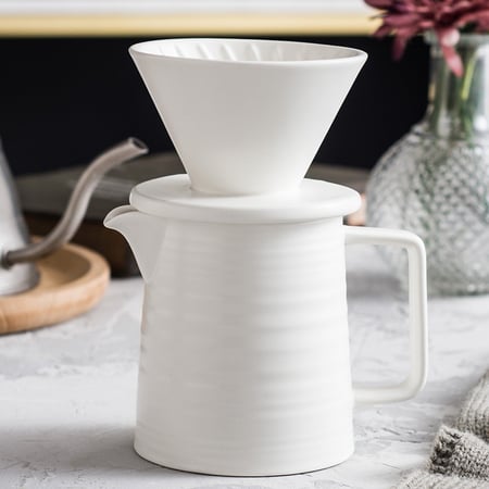 طقم تقطير V60 سيراميك 01