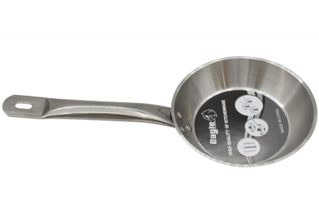 طاوة استيل مقاس 18 سم