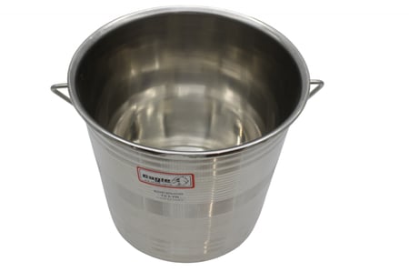 سطل استيل هندي علاقي 9 لتر