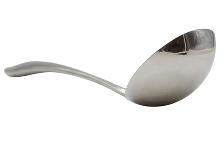 مغرفة طبخ سادة استيل