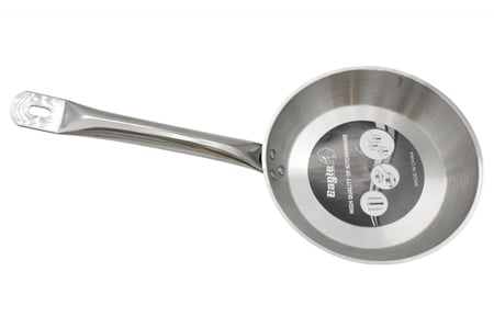 طاوة استيل مقاس 22 سم