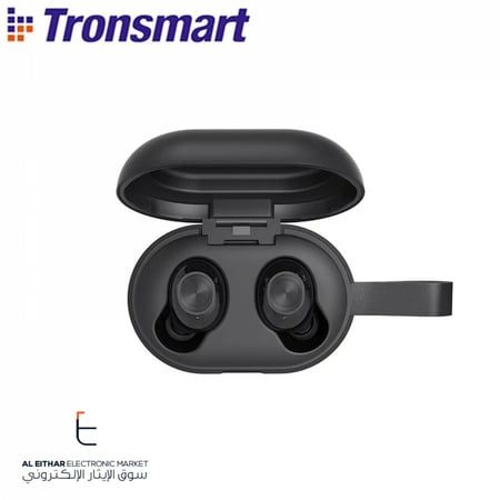 ترونسمارت | سماعة اذن بلوتوث اسود Tronsmart | Bluetooth Earphone Sponky Beat TWS