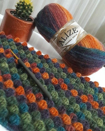 انجورا قولد باتيك 1893 Alize Angora gold batik