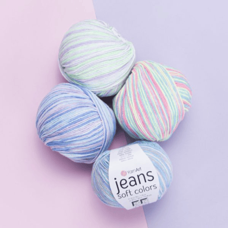 جينز سوفت الملون 6206 YarnArt Jeans Soft Colors