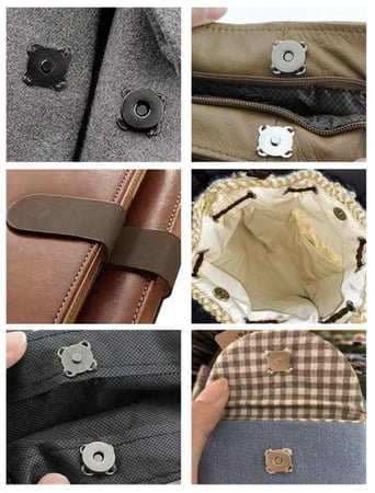 أزرار مغناطيسية تثبت بالخياطة "طقطق" – 4 قطع (18مم)