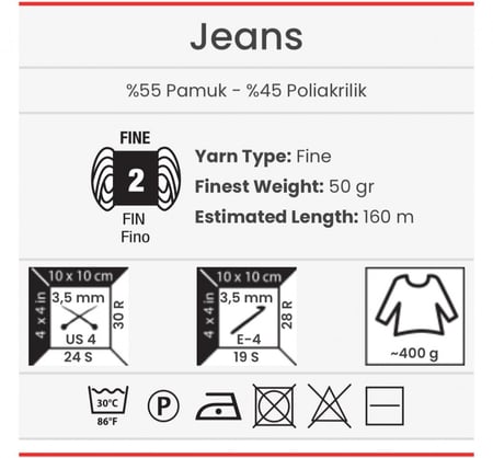 يارن ارت جينز Jeans 40