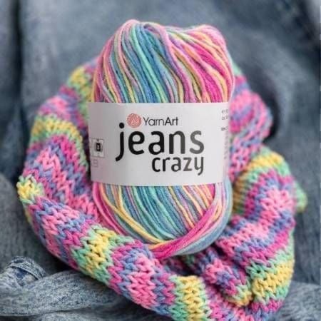 جينز كريزي 8210 YarnArt Jeans Crazy