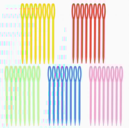 ابر خياطة بلاستيكية 5 قطع