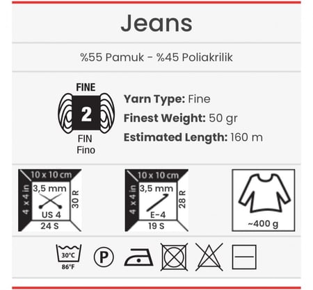 يارن ارت جينز Jeans 68