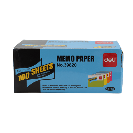 ورق ملاحظات دلى شد12 deli NO-39820