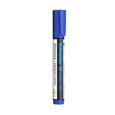 Schneider 293 Bx/10 pcs WhiteBoard Marker Blue - SN129303 ماركر سبورة مشطوف لون ازرق