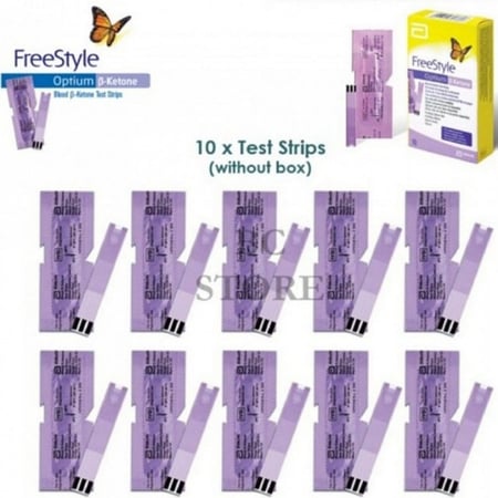 فريستايل شرائط إختبار كيتون الدم، 10 أشرطة.