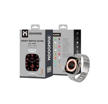 ساعة ألترا فضي موج MX-W69