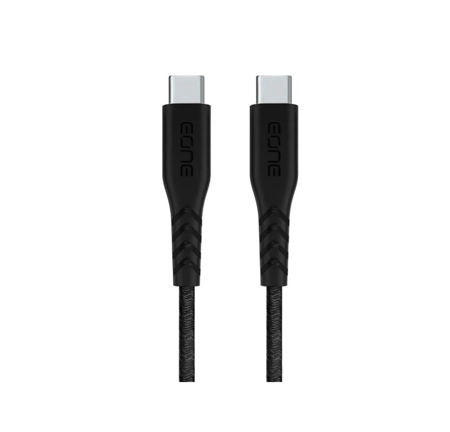 كيبل من C-USB إلى C-USB بطول 120 سم 100 واط - اسود شركة EONE