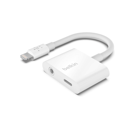 وصلة شاحن و سماعة  للأيفون ولايباد-من شركة  بيلكن