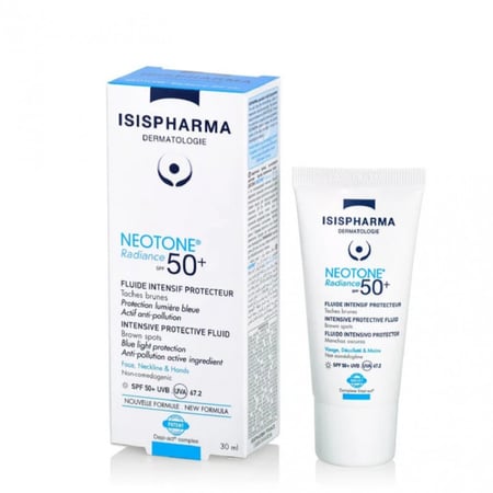 مفتح وواقي من الشمس مع عامل 50+ ايزيس فارما نيوتون راديانس- 30 مل