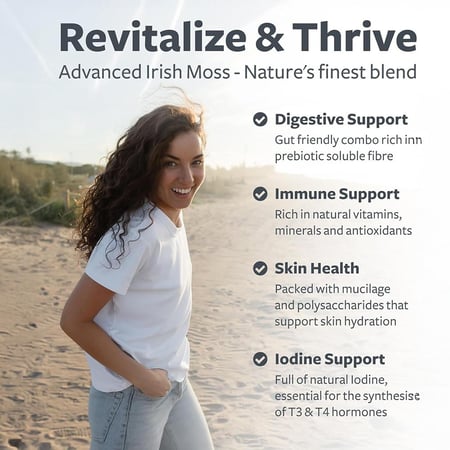 هيلثز هارموني، سي موس المتطور (طحلب البحر)، معزز بـ البيوبيرين، عضوي، مكمل غذائي - 60 كبسولة