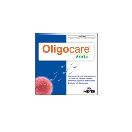 ماير، أوليجوكير فورتي، مكمل غذائي يعزز إنتاج الحيوانات المنوية ويعزز وظائفها بشكل مثالي - 20 حبة (10 كبسولات + 10 أقراص)
