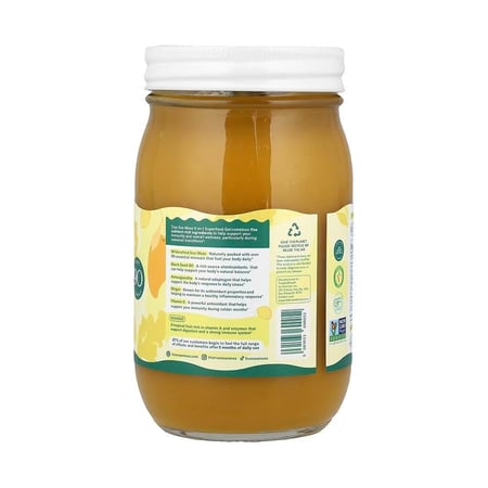 ترو سي موس، جل طحالب البحر، التفاح والقرفة، غذاء طبيعي فائق القيمة الغذائية - 473 مل