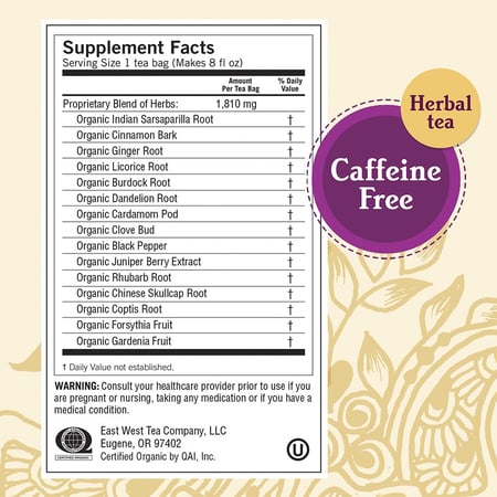 يوجي، شاي الديتوكس، مكمل عشبي - 32 جم (16 كيس)