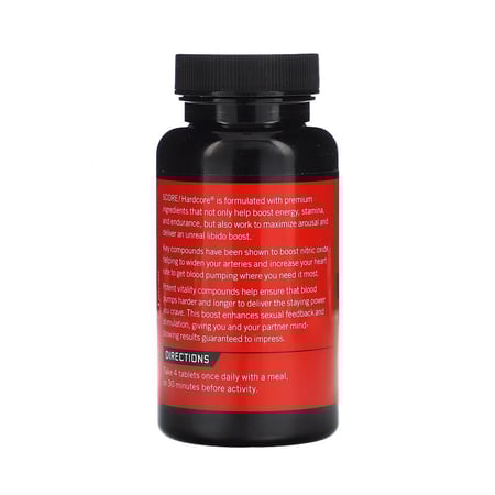 فورس فاكتور، SCORE! HARDCORE، معزز الرجولة، مكمل غذائي داعم للأداء أثناء الممارسة الحميمية - 120 قرص | 60 قرص