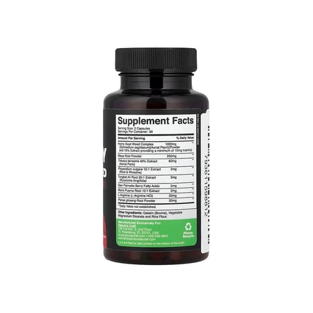 نيتشرز كرافت،  9 في 1 مستخلص عشبة العنزة (هورنى جوت ويد)، 1000 ملجم، معزز الطاقة للرجال، مكمل غذائي - 60 كبسولة