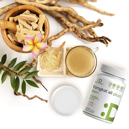 ديل سبليمنت، تونكات علي بلس، مع مستخلص عشبة العنزة (راعي الغنم)، 1000 ملجم، مكمل غذائي - 240 كبسولة