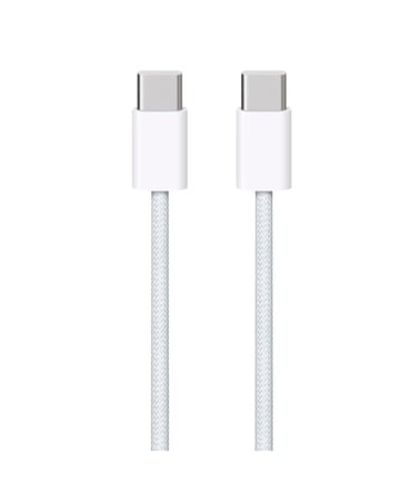 كيبل شحن  اصلي من ابل 100% من تايب سي  الى تايب سي   Apple Woven USB-C to USB-C Sync & Charge Cable