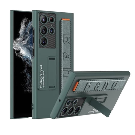 كفر جراب غطاء حماية مع مسكة لجوال #سامسونج اس 23 الترا For #Samsung Galaxy S23 Ultra Case with strap Plain Wrist Strap Holder